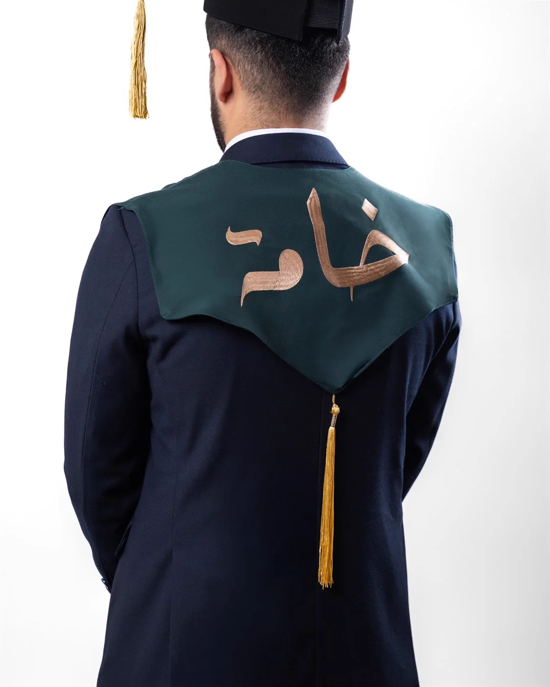 خريج بوشاح تخرج خامة من الخلف